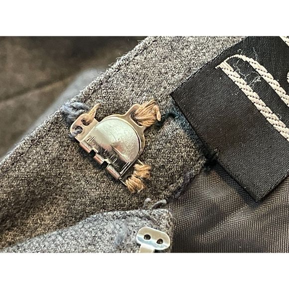 Dalton Pencil Skirt 100% Wool Shell Gray Size 12 Flawed - Picture 11 of 12